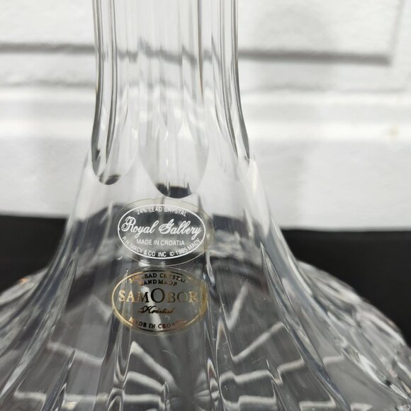 Vintage Royal Gallery Samobor Lead Crystal Decanter - Picture 2 of 7